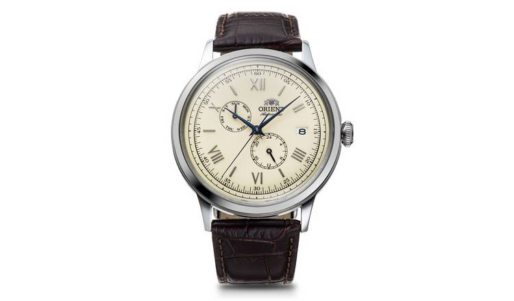 Orient Bambino Classic Mens Brown Leather Strap Watch