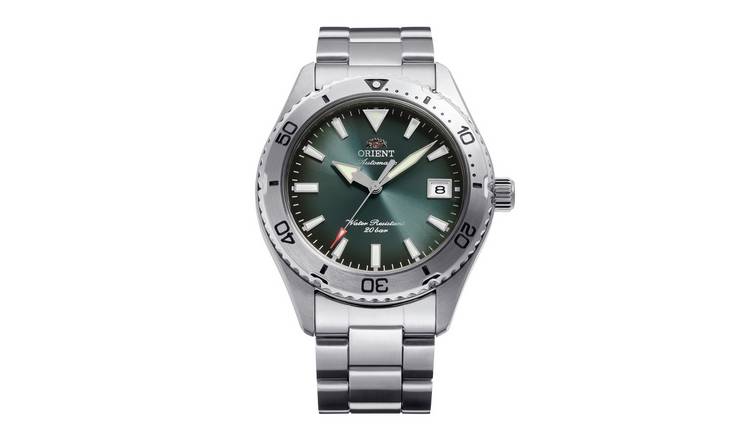Orient Mako 40 Green Dial Steel Bracelet Watch