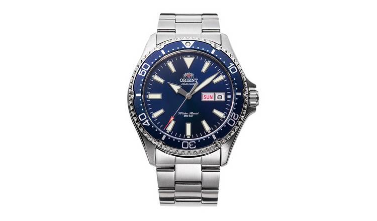 Orient Mako III Kamasu Mens Blue Dial Steel Watch