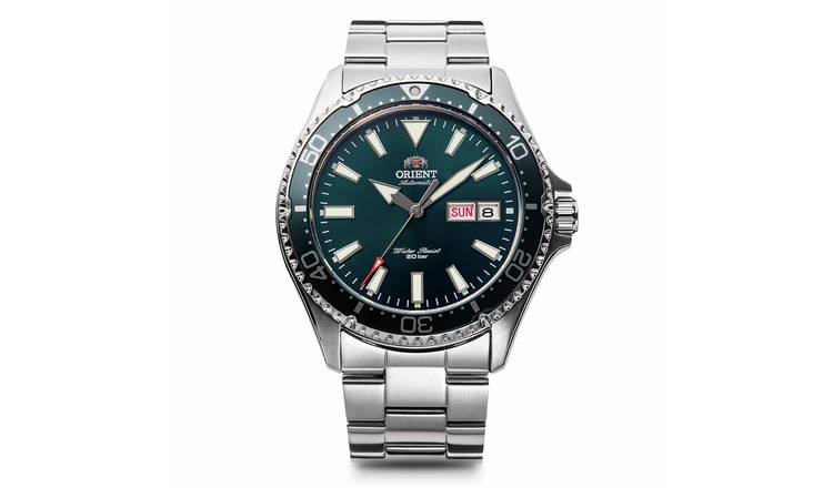 Orient Mako III Kamasu Mens Steel Bracelet Watch