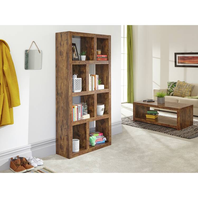 GFW Jakarta Wood Shelving Unit - Dark Wood 0