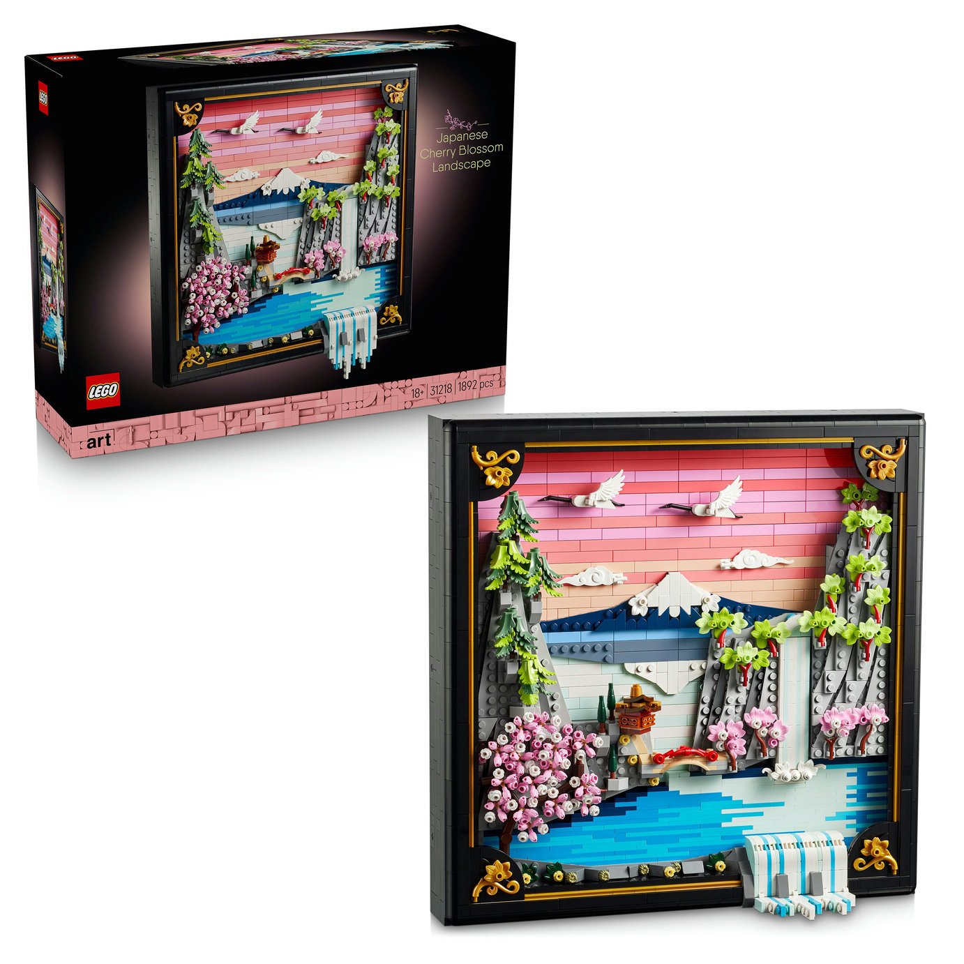 Buy LEGO ART Japanese Cherry Blossom Landscape Wall Art 31218