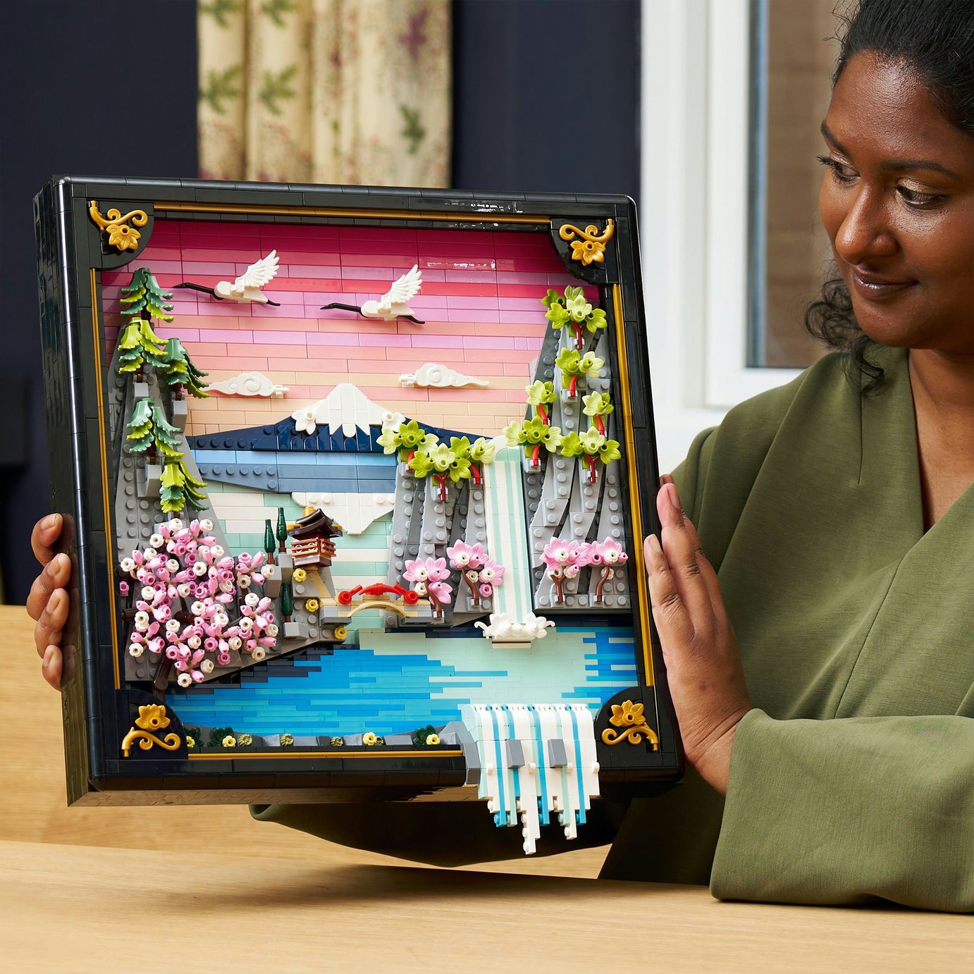 Buy LEGO ART Japanese Cherry Blossom Landscape Wall Art 31218