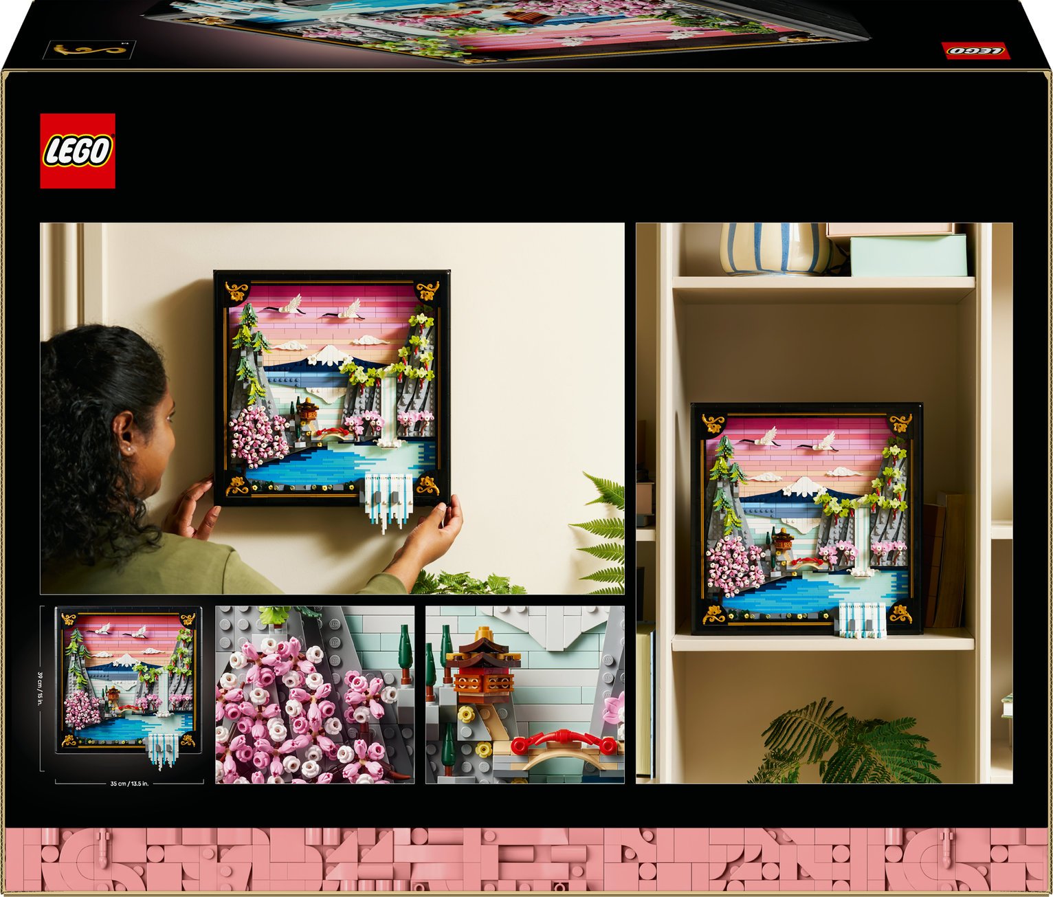 Buy LEGO ART Japanese Cherry Blossom Landscape Wall Art 31218
