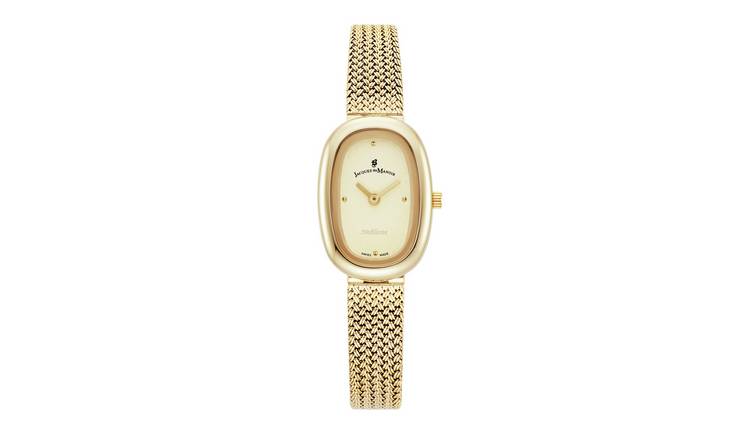Jacques Du Manoir Noblesse Womens Gold Plated Bracelet Watch