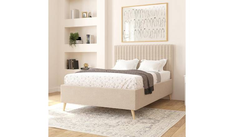 Aspire Grant Kingsize Ottoman Bed Frame - Cream