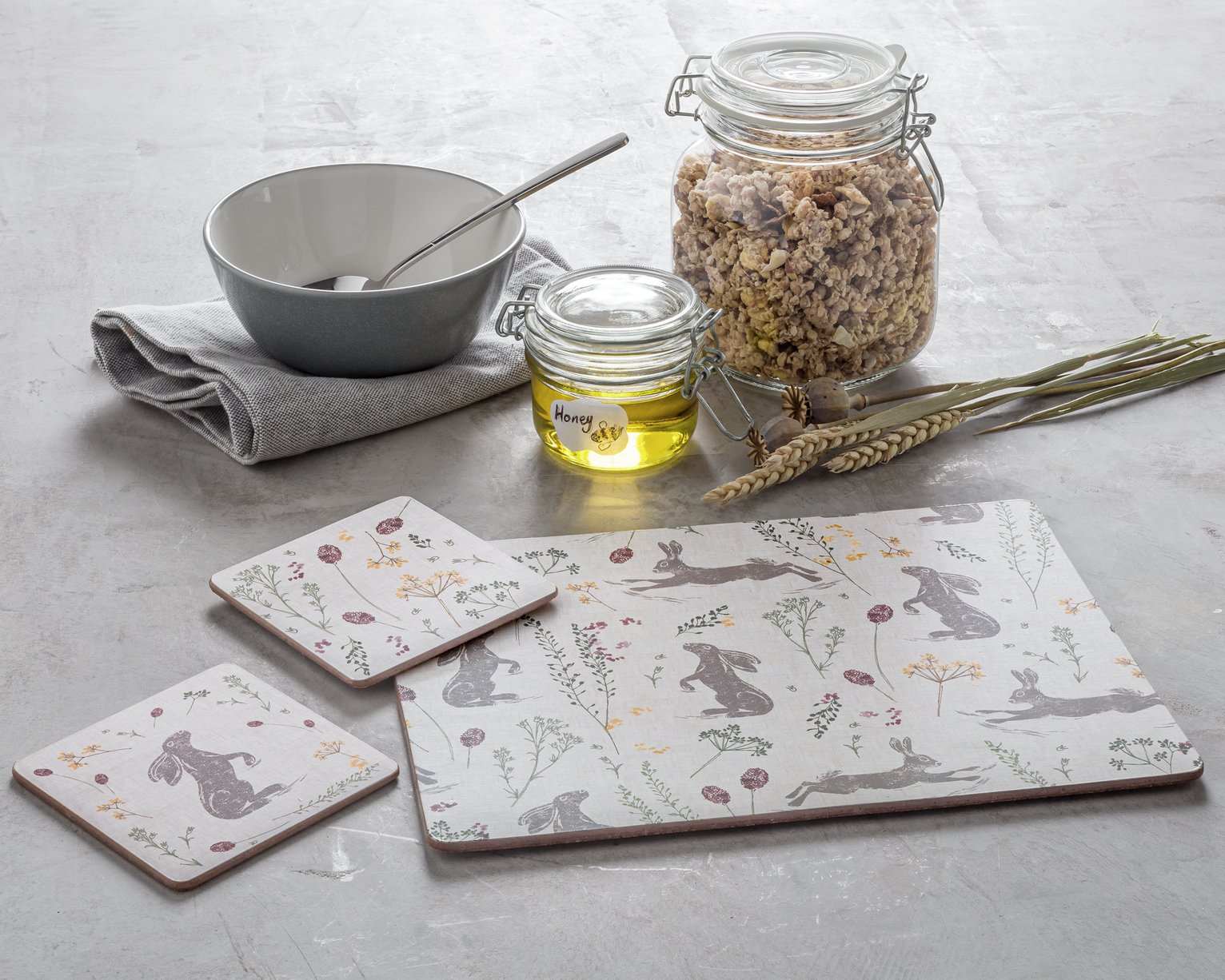 Argos Home Moorlands Hare Placemat and Coaster Review