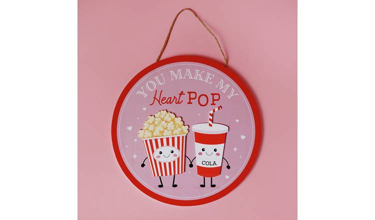 Widdop Love Is Sweet Hanging Popcorn Plaque