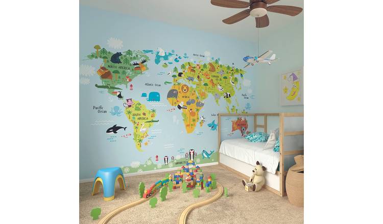 Origin Murals Whole Wide World Multicolour Wall Mural