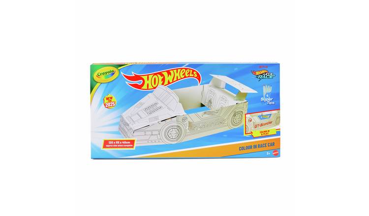 Crayola Hot Wheels Build & Colour Cardboard Racing Car
