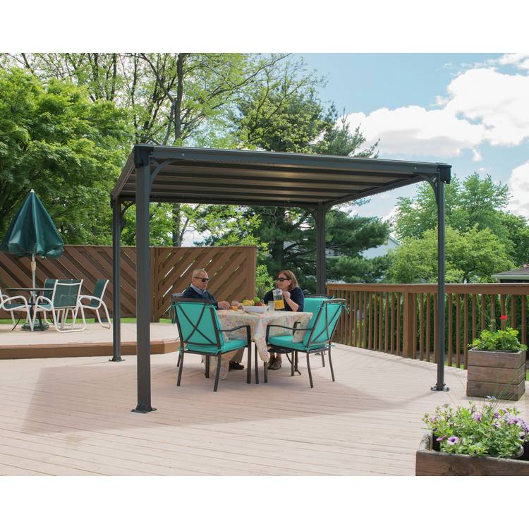 Palram Canopia Milano 3000 Gazebo - Grey 0
