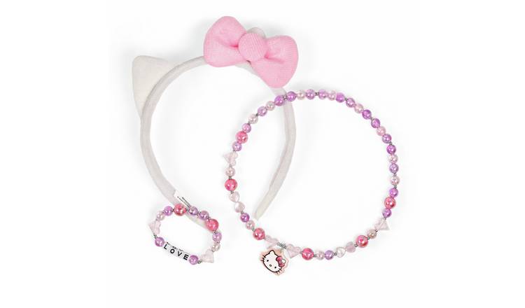 Hello Kitty Kids Headband, Necklace and Bracelet Set