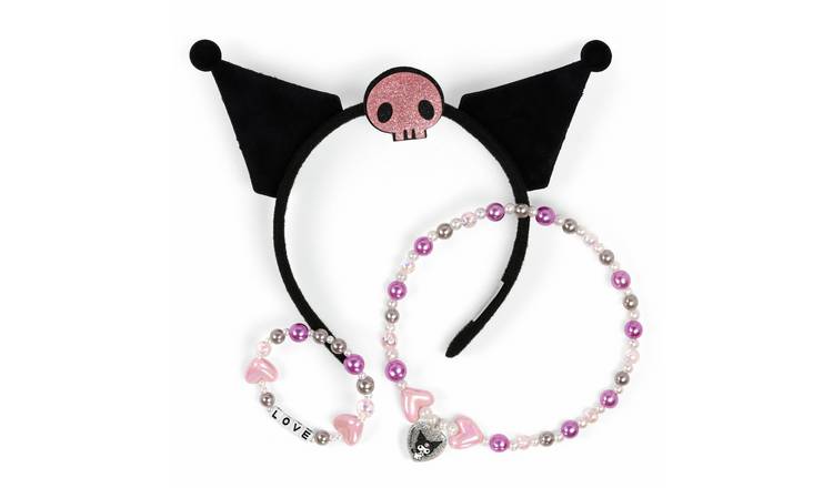 Kuromi Kids Headband, Necklace and Bracelet Set