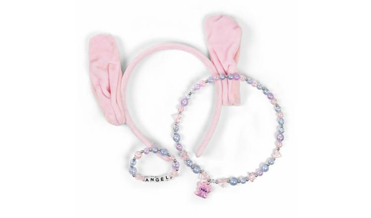 Lilo & Stitch Kids Angel Headband, Necklace and Bracelet Set