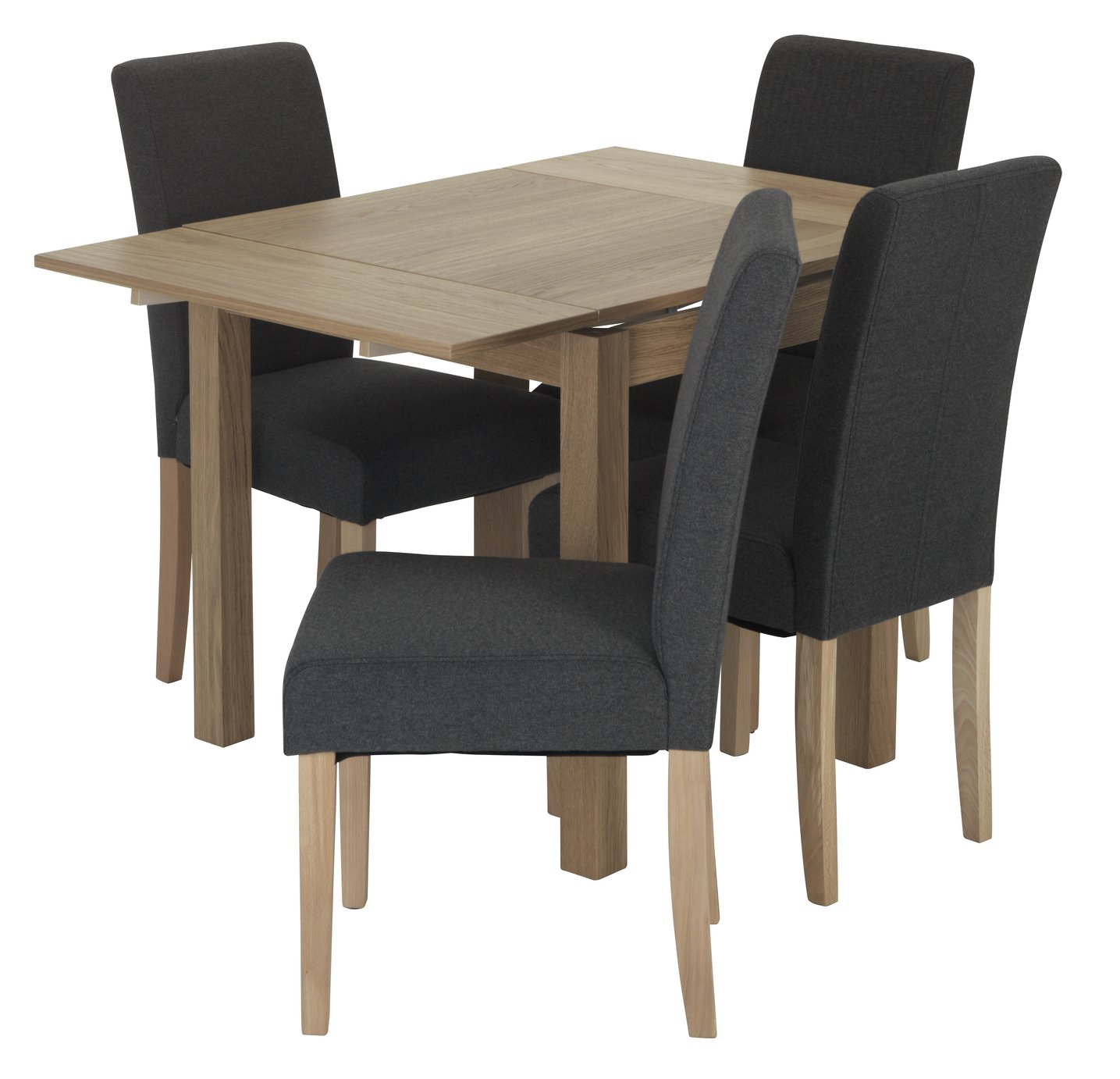 Argos Home Clifton Extending Table & 4 Tweed Chair -Charcoal Review