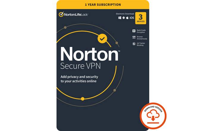 Norton Wi-Fi Privacy Secure VPN 1 Year, 1 User
