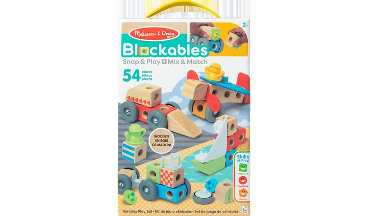 Melissa & Doug Blockables Vehicles Play Set