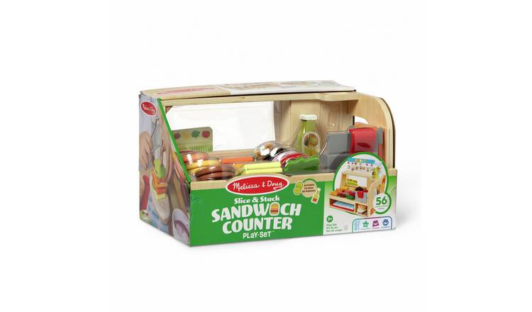 Melissa & Doug Wooden Sandwich Counter Play Set
