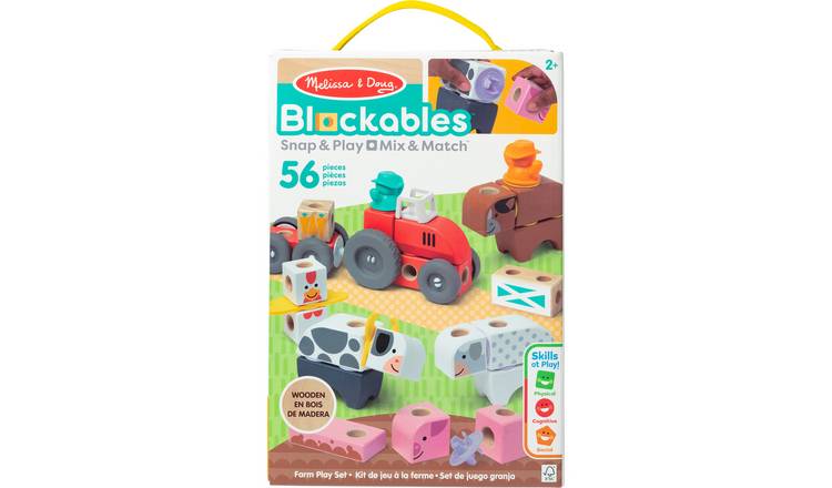 Melissa & Doug Blockables Farm Building Play Set