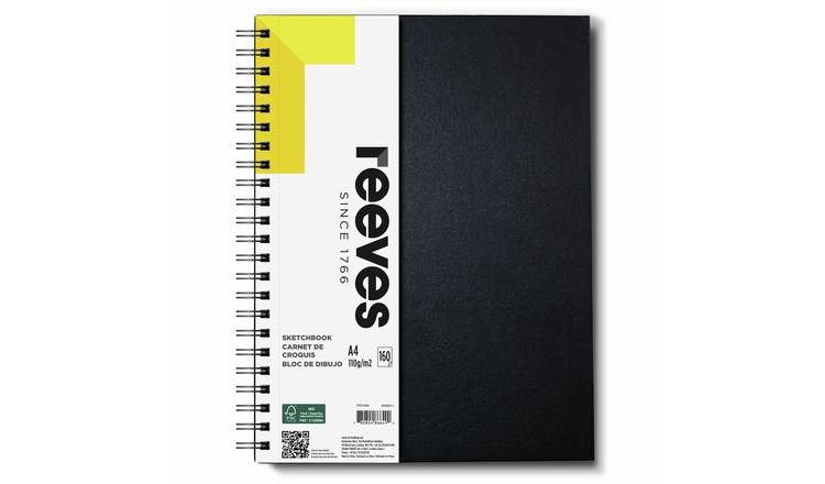 Reeves Hardback with Spiral Bound A4 Sketchbook