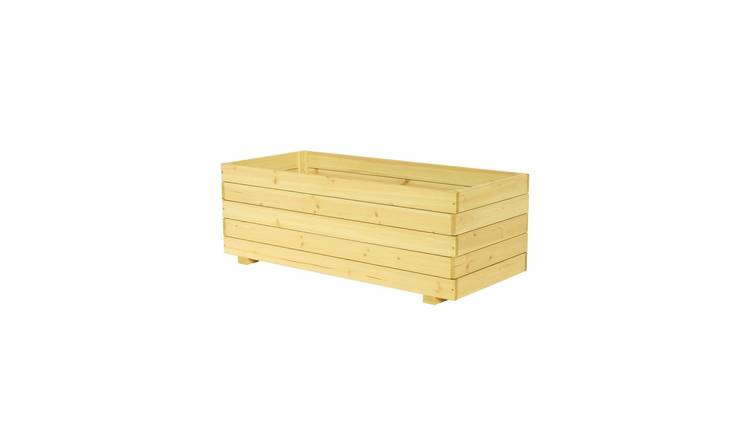 Argos Home Wooden Rectangle Outdoor Planter