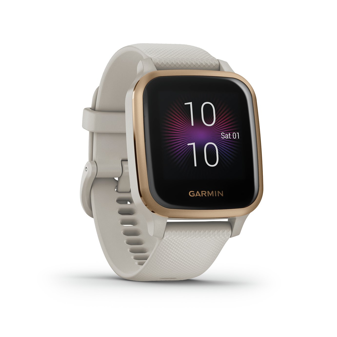 Garmin Venu Sq Music Edition Smart Watch Sand /R Gold Bezel