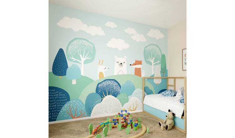 Origin Murals Woodland Friends Multicolour Wall Mural
