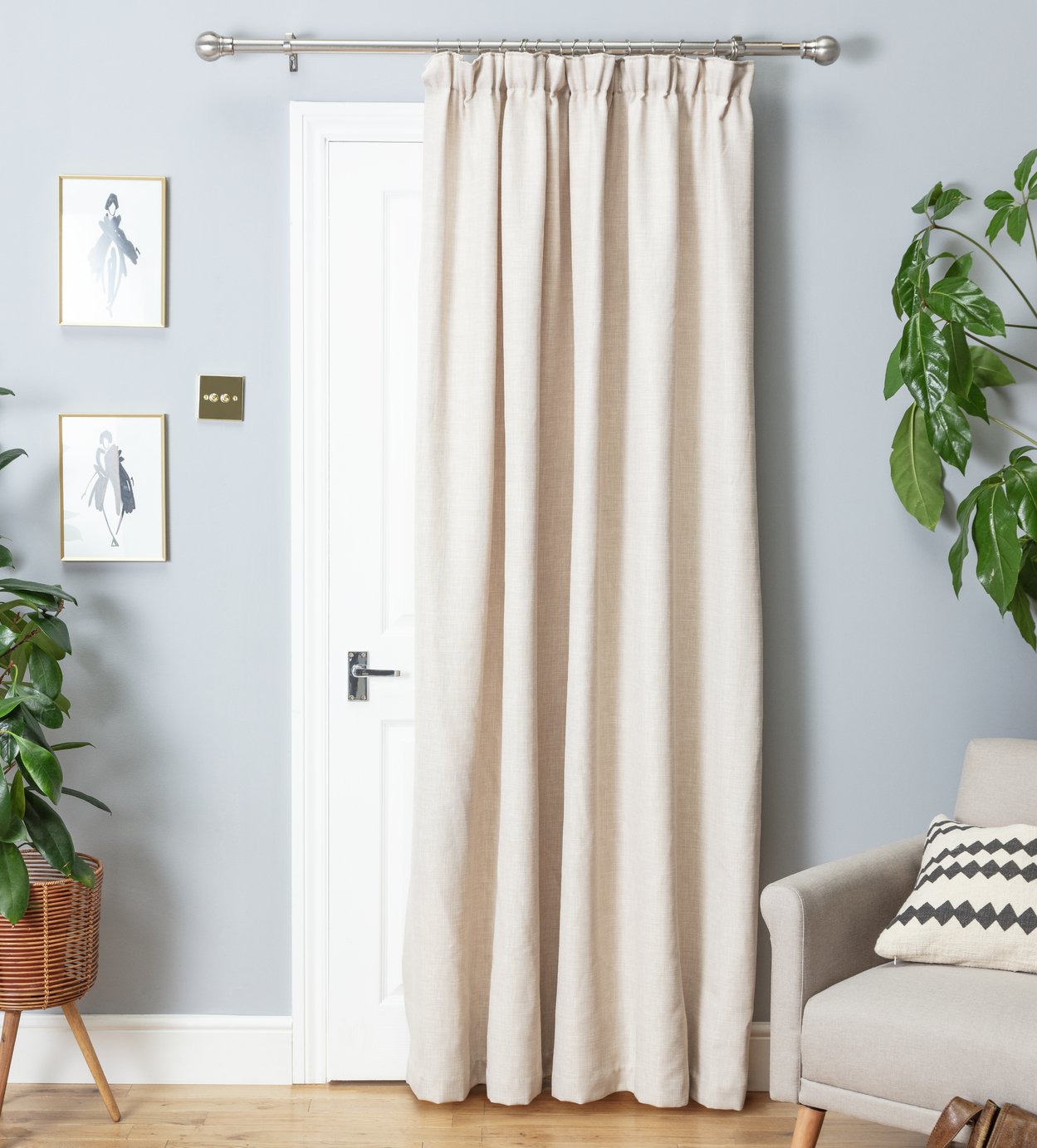 curtain in doorway