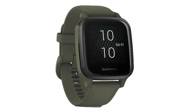 Garmin Venu Sq Music Edition Smart Watch - Moss/Slate Bezel