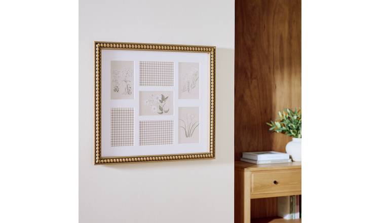 Argos Home Beaded Edge Multi Photo Picture Frame - 4x6"