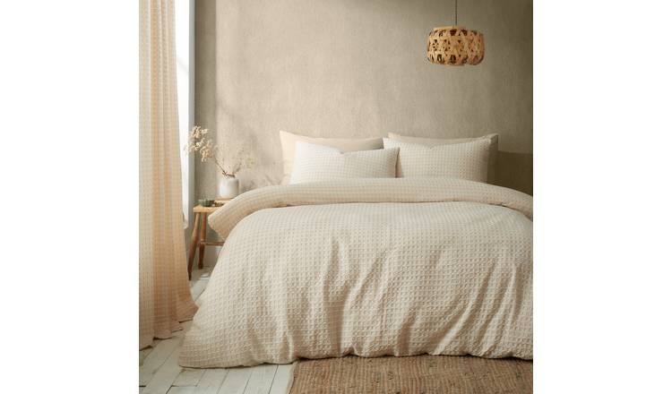 Pineapple Elephant Muscat Waffle Natural Bedding Set - King