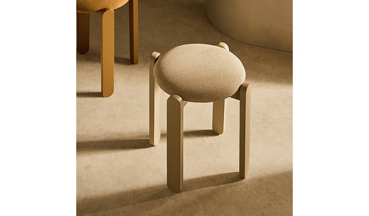 Habitat Sami Stacking Stool - Cream