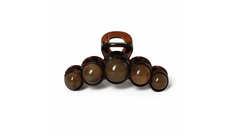 Freedom Large Brown Bubble Hair Claw