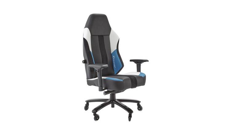 Buy X Rocker Echo Faux Leather Gaming Chair - Blue | Gaming chairs | Argos