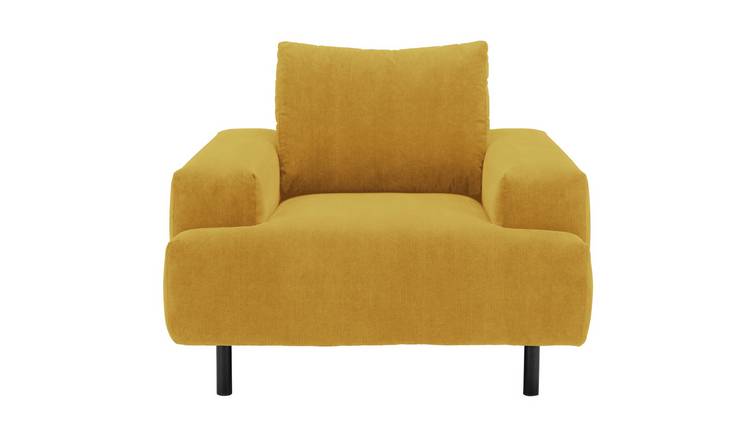 Habitat Julien Fabric Armchair - Yellow