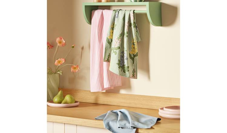 Argos Home Summer Fair Pack of 3 Tea Towels 
