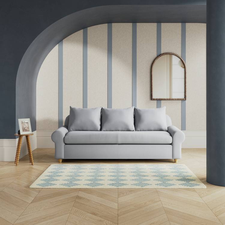 Habitat Whitby Fabric 4 Seater Sofa - Grey - Ash Leg 0