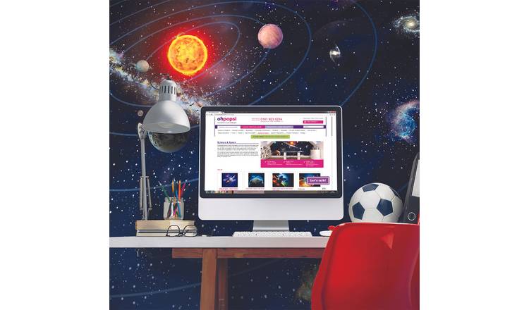 Origin Murals Solar System Multicolour Wall Mural