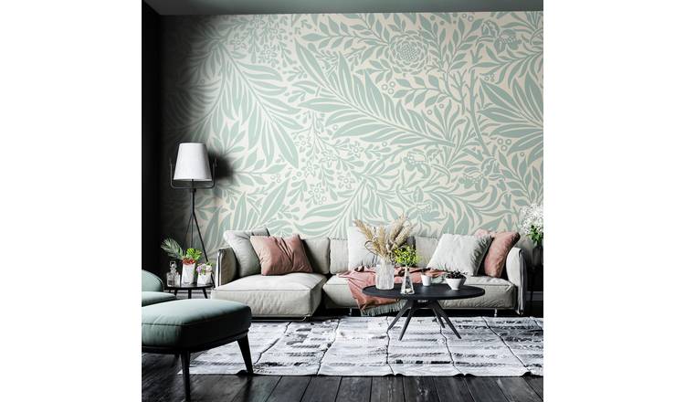 Origin Murals Trailing Ferns Duck Egg Wall Mural