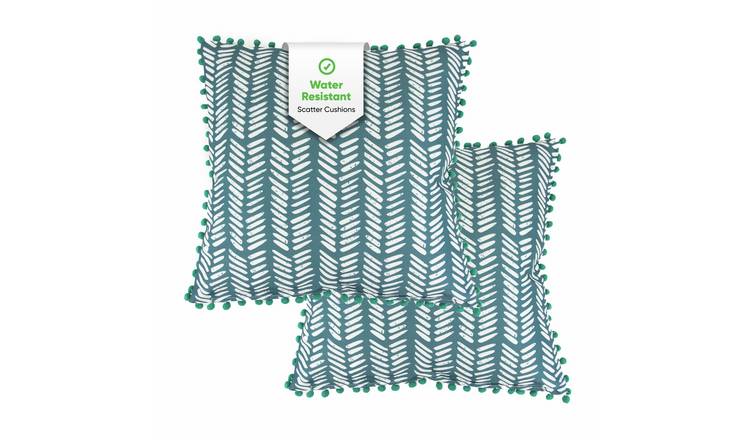 Streetwize Garden Teal Fern Garden Chair Cushion - Pack of 2