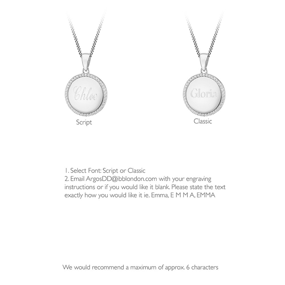 Sterling Silver Personalised Disc Pendant Necklace Review