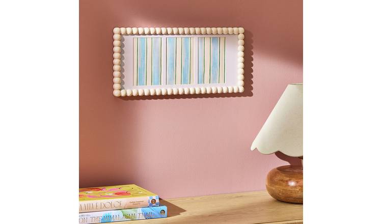 Habitat Bobble Triple Multi Photo Ivory Picture Frame - 4x6"