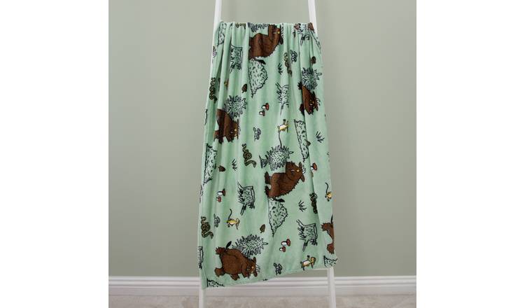 The Gruffalo Fleece Throw - Sage - 150x100cm