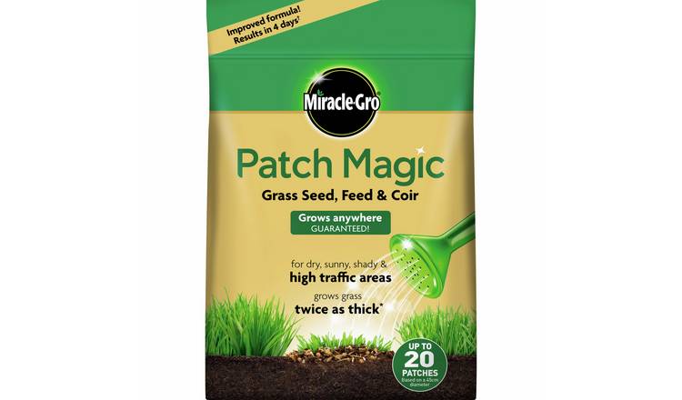 Miracle-Gro Patch Magic Grass Seed, Feed And Coir - 3.6Kg