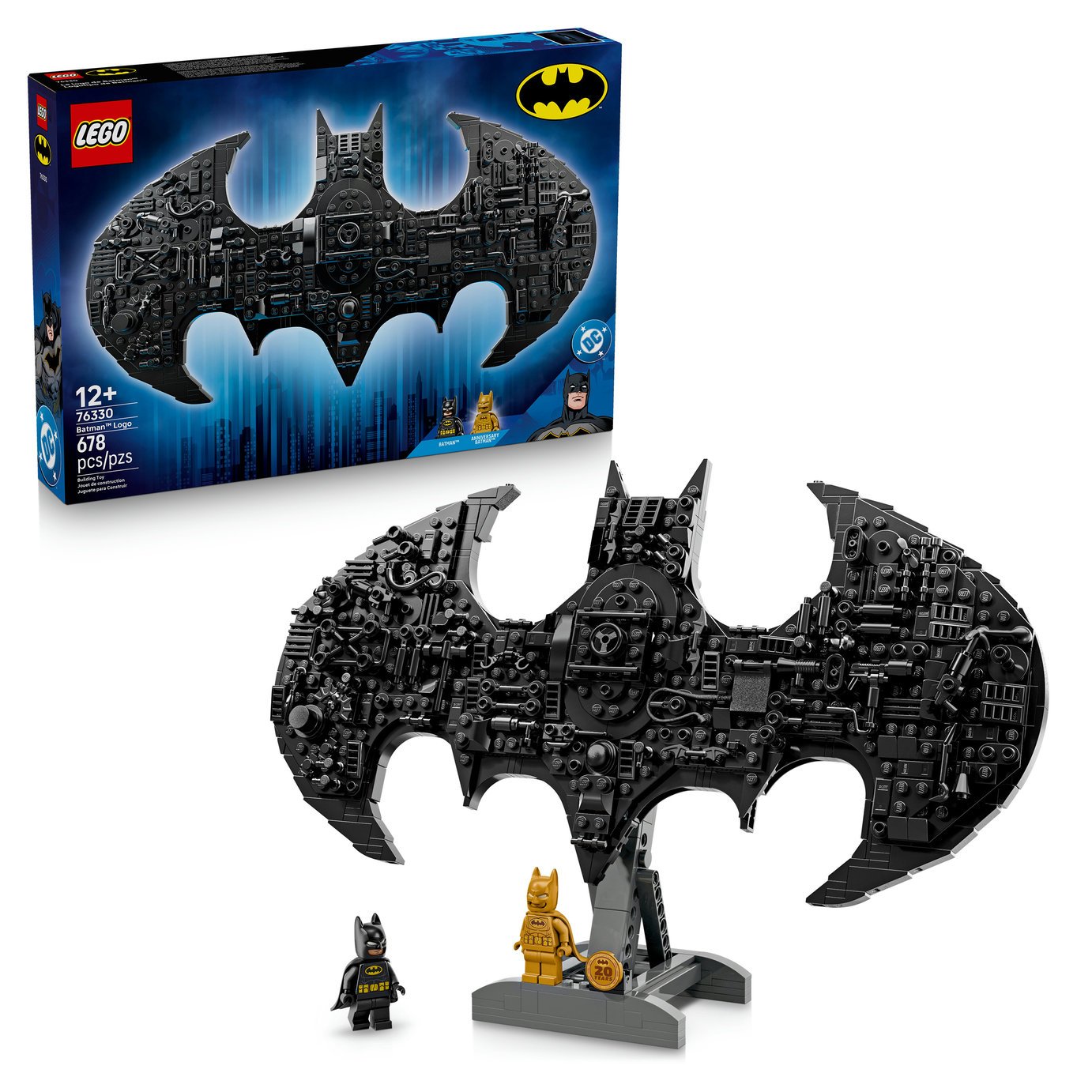 LEGO DC Batman Logo Superhero Toy Building Set 76330