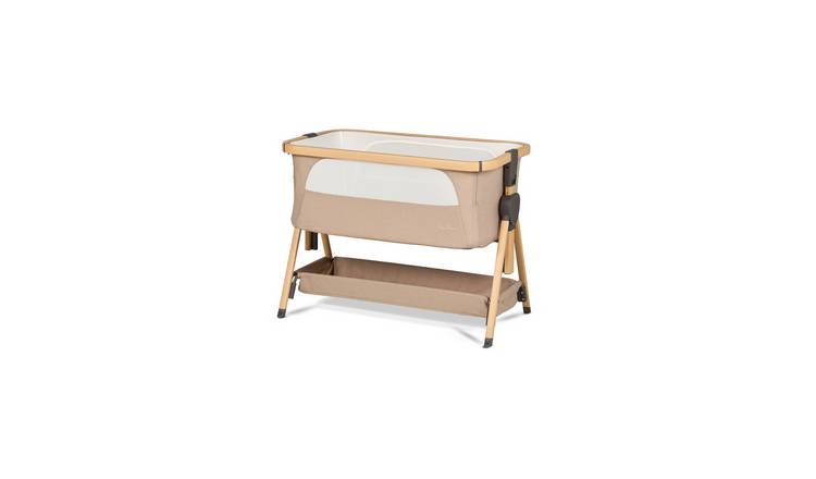 Silver Cross Lunar Bedside Crib - Natural