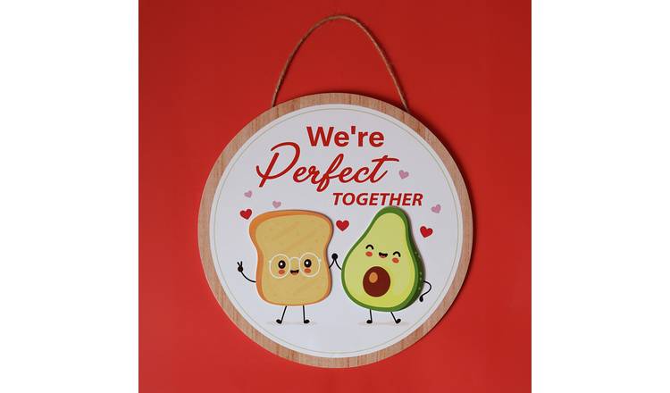 Widdop Love Is Sweet Hanging Avocado Plaque