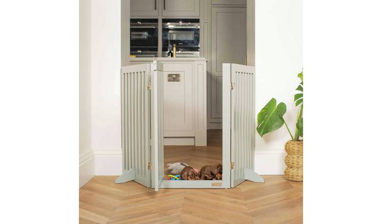 Lords & Labradors Grey Wooden Dog Gate