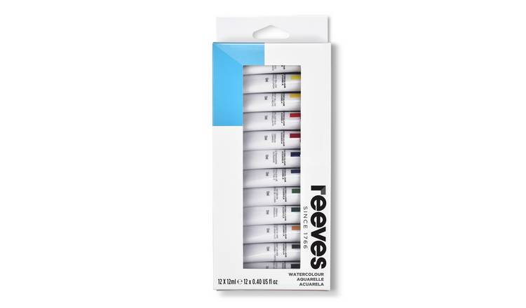 Reeves Watercolour 12 Essential Colours Tube Set