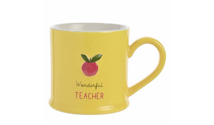 Widdop Love Life Yellow Ceramic Mug - Teacher